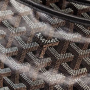 GOYARD BOHEME HOBO PM BAG GOYARDINE CANVAS BLACK SHW