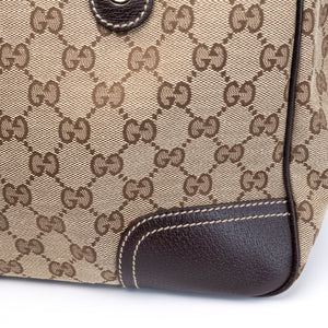GUCCI GG CANVAS PRINCY TOTE BAG BEIGE GHW