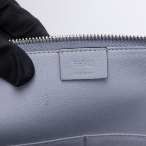 FENDI RAINBOW STUD POUCH NAVY BLUE LEATHER SHW