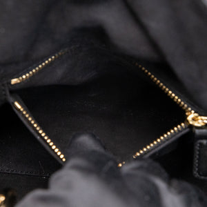CHRISTIAN DIOR MINI LADY DIOR LAMBSKIN BLACK GHW