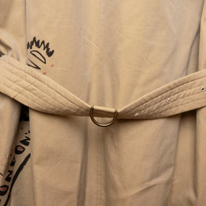 BURBERRY SKETCH PRINT TRENCH COAT BROWN / MULTICOLOURED