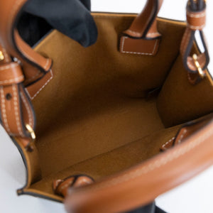 CELINE MINI VERTICAL CABAS TRIOMPHE CANVAS GHW