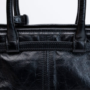 PRADA MINI BONNIE HANDBAG BLACK CALFSKIN GHW