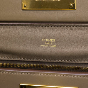 HERMES MINI 24/24 BAG ETOUPE EVERCOLOR / SWIFT LEATHER GHW STAMP B