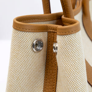 HERMES NEO GARDEN PARTY 23 NEGONDA / CANVAS BEIGE / NATURAL SABLE SHW STAMP G