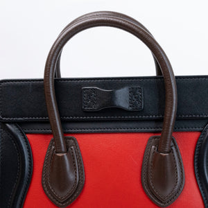 CELINE NANO TRICOLOR LUGGAGE BAG LEATHER GHW