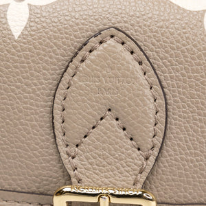 LOUIS VUITTON NANO DIANE BICOLOUR MONOGRAM EMPREINTE LEATHER TOURTERELLE BEIGE /  CREAM GHW (MICROCHIP)