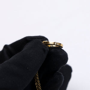 CARTIER LOVE NECKLACE 2 DIAMONDS YELLOW GOLD