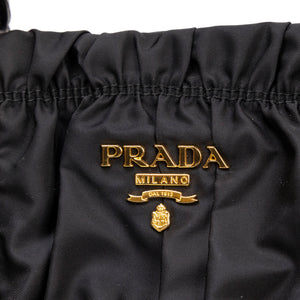 PRADA TESSUTO GAUFRE TOTE BLACK GHW