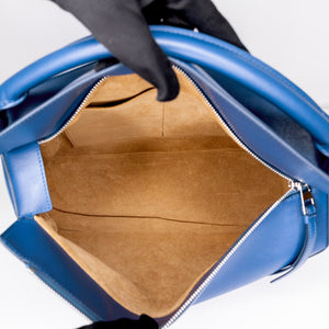 LOEWE LARGE PUZZLE BLUE CALF SKIN LEATHER SHW
