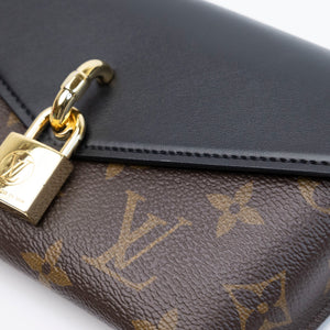 LOUIS VUITTON PADLOCK PN STRAP MONOGRAM BLACK GHW (MICROCHIP)