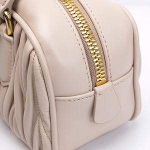 MIUMIU ARCADIE MATELASSE NAPPA LEATHER BAG POWDER PINK GHW