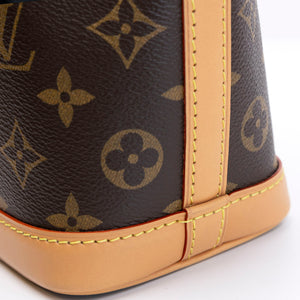 LOUIS VUITTON NANO NOE MONOGRAM CANVAS GHW (MICROCHIP)