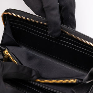 CHRISTIAN DIOR PATENT LEATHER CANNAGE LADY DIOR CONTINENTAL WALLET BLACK GHW