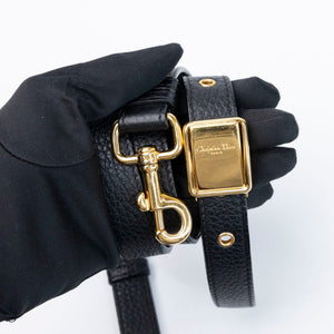 CHRISTIAN DIOR MEDIUM DIOR BOBBY BAG BLACK CALFSKIN GHW