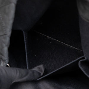 CHANEL LARGE QUILTED SHOULDER BAG CALFSKIN BLACK SHW