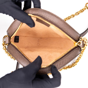 GUCCI OPHIDIA GG MINI ROUND BAG