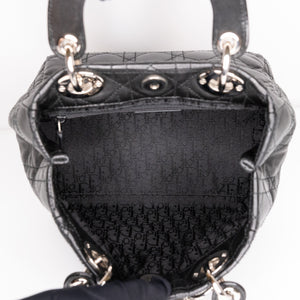 CHRISTIAN DIOR VINTAGE LADY DIOR TOTE BAG BLACK SHW
