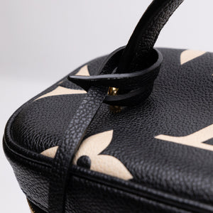 LOUIS VUITTON VANITY PM BLACK/BEIGE CALFSKIN GHW (MICROCHIP)