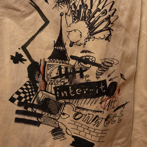 BURBERRY SKETCH PRINT TRENCH COAT BROWN / MULTICOLOURED