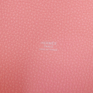 HERMES PICOTIN 18 LOCK BAG CLEMENCE 3Q ROSE SAKURA SHW STAMP W