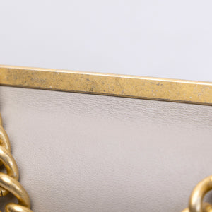 CHANEL COCO LUXE FLAP BAG GREY LAMBSKIN LEATHER GHW