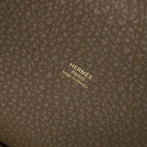 HERMES PICOTIN LOCK 18 ETOUPE GHW STAMP G