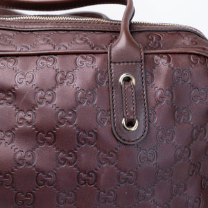 GUCCI GUCCISSIMA LARGE PRINCY TOTE BAG BROWN LEATHER GHW