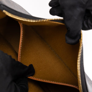 CELINE MEDIUM AVA BAG TRIOMPHE CANVAS / CALFSKIN BROWN GHW