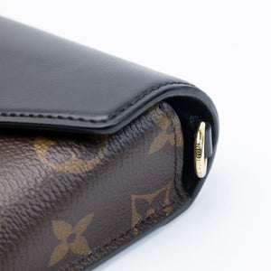 LOUIS VUITTON PADLOCK PN STRAP MONOGRAM BLACK GHW (MICROCHIP)