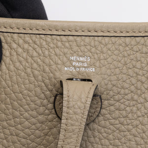 HERMES MINI EVELYNE BEIGE MARFA SHW STAMP W