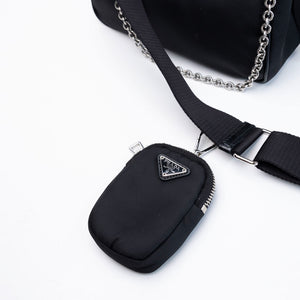 PRADA RE-EDITION 2005 SHOULDER BAG RE-NYLON BLACK SHW