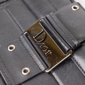 CHRISTIAN DIOR VINTAGE PUNK SHOULDER BAG BLACK SHW