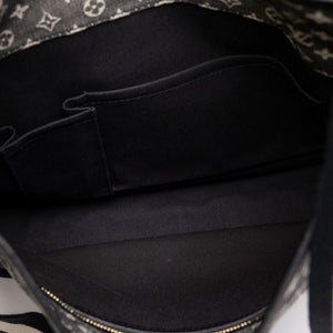 LOUIS VUITTON BESACE MARY KATE BAG BLUE MINI LIN CANVAS GHW