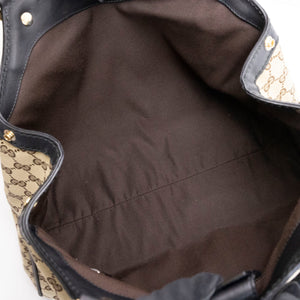 GUCCI GG CANVAS SUKEY TOTE BEIGE GHW