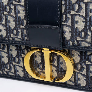 CHRISTIAN DIOR 30 MONTAIGNE EAST-WEST BAG WITH CHAIN OBLIQUE JACQUARD GHW