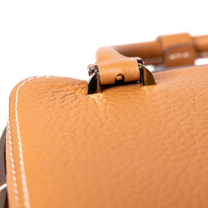 DELVAUX COOL BOX NANO GOLD CALF SKIN GHW
