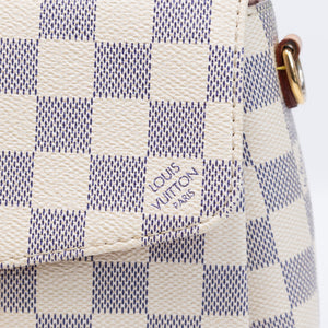 LOUIS VUITTON CROISETTE BAG DAMIER AZUR CANVAS GHW