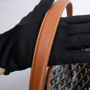 GOYARD BOHEME HOBO BAG CANVAS / CALFSKIN BLACK / BROWN SHW