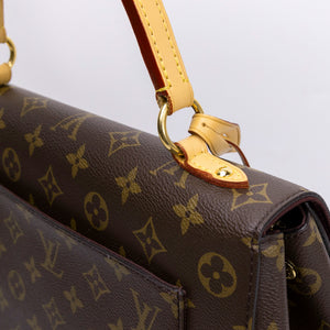 LOUIS VUITTON CLUNY MM BROWN MONOGRAM CANVAS GHW
