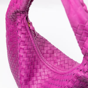 BOTTEGA VENETA HOBO BAG HOT PINK NAPPA LEATHER