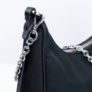 PRADA RE-EDITION 2005 SHOULDER BAG RE-NYLON BLACK SHW