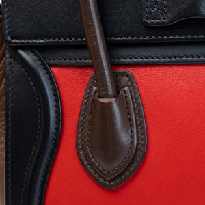 CELINE NANO TRICOLOR LUGGAGE BAG LEATHER GHW