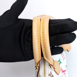 LOUIS VUITTON TAKASHI MURAKAMI NANO SPEEDY MONOGRAM CANVAS / LEATHER WHITE / MULTICOLOUR GHW