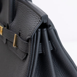HERMES BIRKIN 25 VEAU TOGO PLOMB GHW STAMP K