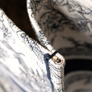 CHRISTIAN DIOR LARGE BOOK TOTE TOILE DE JOUY EMBROIDERY