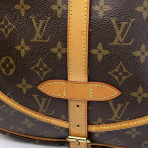 LOUIS VUITTON VINTAGE DOUBLE SIDE CROSSBODY BAG MONOGRAM CANVAS GHW