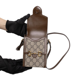 GUCCI HORSEBIT 1955 MINI BAG GG SUPREME GHW