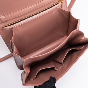 CELINE MEDIUM CLASSIC BOX BAG PINK CALFSKIN LEATHER GHW