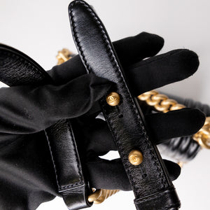 CHANEL 22C MINI BOY BAG CALFSKIN LEATHER GHW(MICROCHIP)